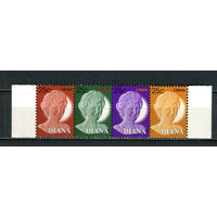 Либерия - 1998 - Прицесса Диана - сцепка - 4 марки. MNH.  (Лот 43JA)-TG3P53