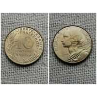 Франция 10 сантимов 1975