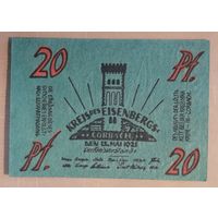 Германия, нотгельды, 20 пфеннигов 1921 год, Айзенберг (Eisenberg, Korbach)