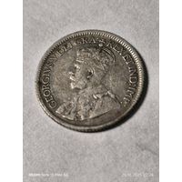 Канада 10 центов 1920 серебро Георг 5