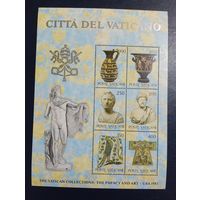 Ватикан** 1983 3 красивых блока искусство без наклеек и их следов
