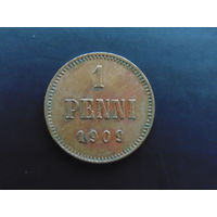 Россия для Финляндии 1 пенни 1909 г.