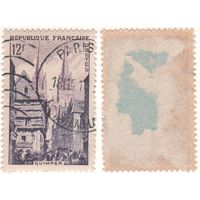 Франция 1954-06 1000 Новые ежедневные марки 12f Quimper ()k-008 (m02)