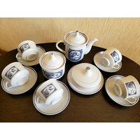 Чайный сервиз "Журавли", Дулёво, 1993 г.