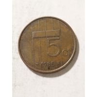 Нидерланды 5 центов 1985