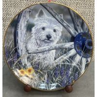 Фарфоровая настенная тарелка SammlerFactum Сельская идиллия. Германия. 20.5 см