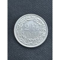 2 франка Швейцария 1972