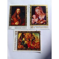 Марки   Живопись  Религия Венгрия 1978 год   3  шт -2,00 руб.