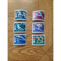 Болгария серия марок 1972г. Спорт