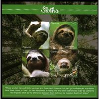 2020 Гамбия 7828-7831KL Фауна - Ленивцы 20,00 евро