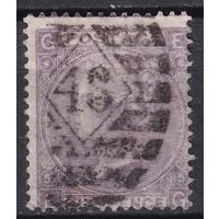 60.Br. Великобритания. Виктория. Стандарт. 6P. 1865 г. Mi.#25. Plate 5.