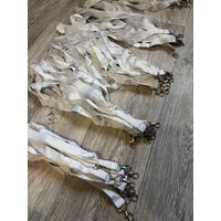 Белые ланьярды чистые 50шт.