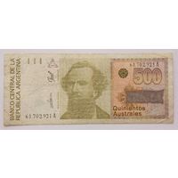 Аргентина 500 аустралей 1988