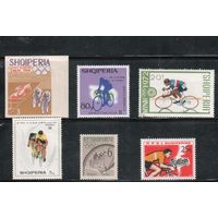 Албания-1963-1983(Мих.750-)  **   ,  Спорт, Велосипеды, Велоспорт, 6 марок