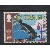 Великобритания 1988 EII Европа Транспорт и коммуникации Локомотив-рекордсмен Кряква #1147