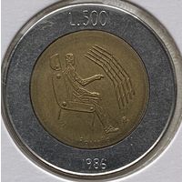 Сан-Марино 500 лир 1986 г. В холдере