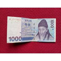 Южная Корея. 1000 вон 2007 г.
