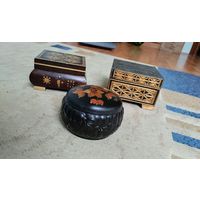 Шкатулки СССР 3 штуки одним лотом