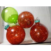 Ёлочные игрушки - Шары Толстого стекла . СССР