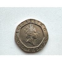 Великобритания. 20 пенсов 1990 года. 91-я.