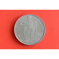 Ватикан 10 лир 1979 с 1 руб