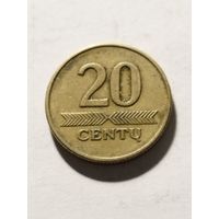 Литва 20 центов 1997