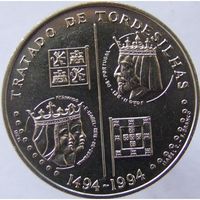 Португалия 200 эскудо, 1994 500 лет с момента заключения Тордесильясского договора UNC