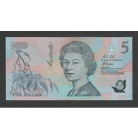 Австралия 5 долларов 1992 года. Серия АВ. Тип Р-50а. Состояние UNC