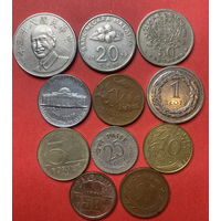 11 разных монет из 11 стран - 6