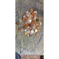 Монеты сборный лот. Российская империя. Россия. СССР. Европа. 160шт.