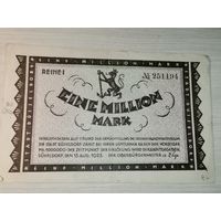 1 миллион марок 1923 года, Дюссельдорф.