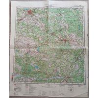 Карта Минск. Генштаб СССР. 1984 г.