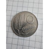 Италия 10 лир 1973