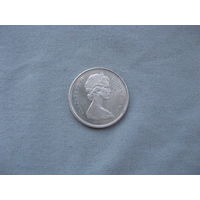 Канада 25 центов 1968 год  Елизавета II от 1 рубля без минимальной цены