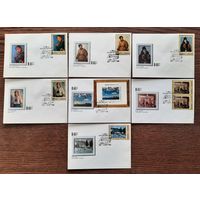 СССР 1972г. 7 КПД одним лотом. худ.Рязанцев. Третьяковская галерея.Советская живопись. СГ.