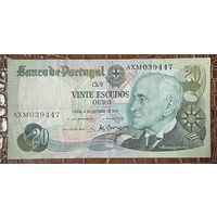Банкнота Португалия 20 эскудо 1978 год. Адмирал Гаго Коутиньо