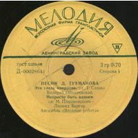 Давид Тухманов – Песни Давида Тухманова, EP 1970